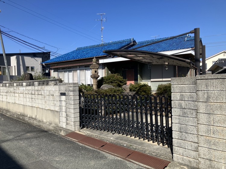 則貞一丁目① 売地 古家付現況渡しの外観