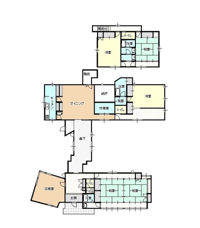 ◎事業用◎ 西岐波 建物付売地の間取り図